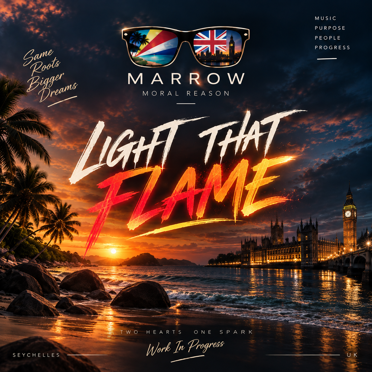 MARROW Light That Flame work in progress artwork