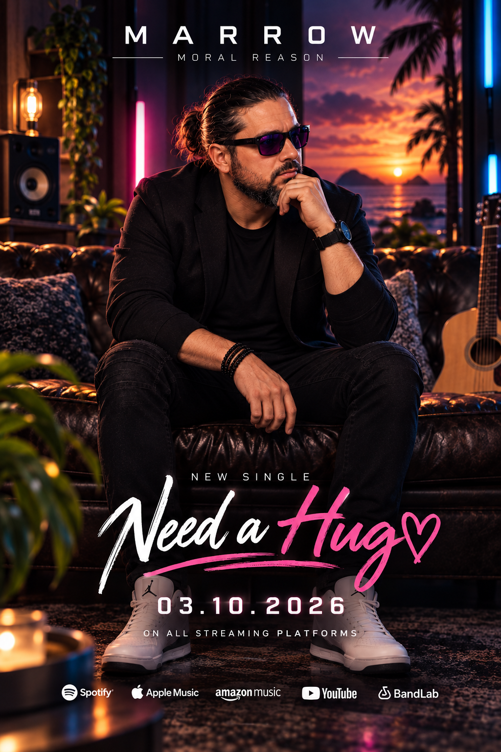 MARROW Need a Hug single artwork